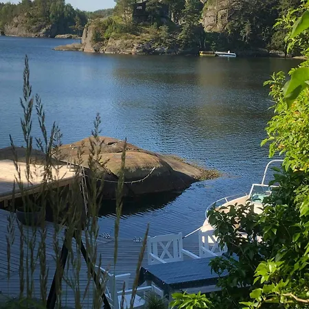 Captain's House With Private Dock In Bamble Дом отдыха